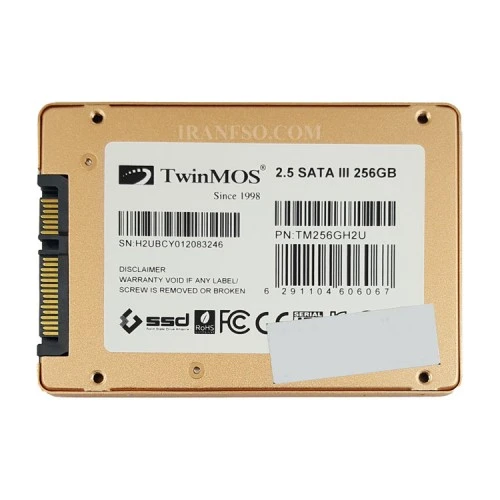 هارد SSD لپ تاپ 256 گیگابایت TwinMOS Sata 2.5Inch H2 ULTRA