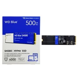هارد SSD لپ تاپ 500 گیگابایت وسترن WD Blue M.2 NVMe 2280_SN580 گارانتی سازگار