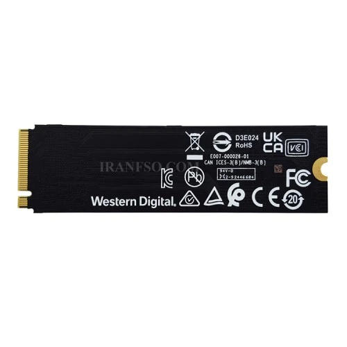 هارد SSD لپ تاپ 500 گیگابایت وسترن WD Blue M.2 NVMe 2280_SN580 گارانتی سازگار