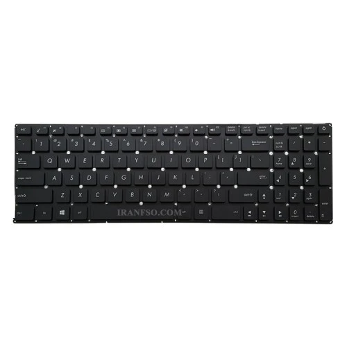 کیبرد لپ تاپ ایسوس X540 مشکی-اینترکوچک بدون فریم به همراه کلید پاور