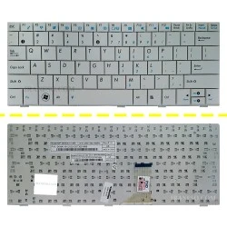 کیبرد لپ تاپ ایسوس Eee PC 1004-1005 سفید-اینترکوچک فلت باریک