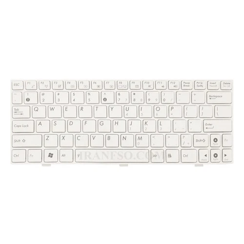کیبرد لپ تاپ ایسوس Eee PC 1004-1005 سفید-با فریم فلت پهن