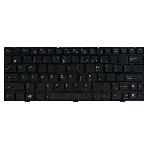 کیبرد لپ تاپ ایسوس Eee PC 1004-1005 مشکی-با فریم فلت پهن