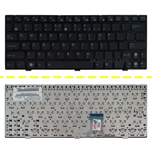 کیبرد لپ تاپ ایسوس Eee PC 1004-1005 مشکی-با فریم فلت پهن