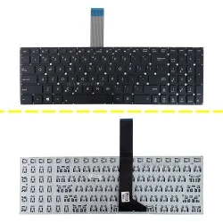 کیبرد لپ تاپ ایسوس X550-K550 مشکی-اینترکوچک فلت بلند