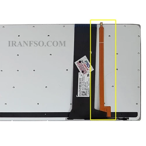 کیبرد لپ تاپ ایسوس N56 مشکی-با بک لایت-بدون فریم