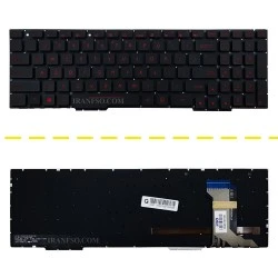 کیبرد لپ تاپ ایسوس ROG Strix GL553 مشکی-اینترکوچک با بک لایت-بدون فریم