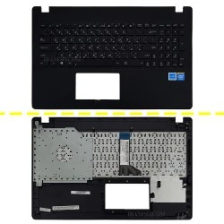 کیبرد لپ تاپ ایسوس X551 مشکی با قاب C خط و خش دار