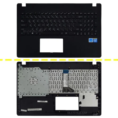 کیبرد لپ تاپ ایسوس X551 مشکی با قاب C خط و خش دار