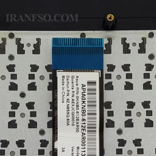 کیبرد لپ تاپ ایسوس X551 مشکی با قاب C خط و خش دار