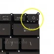 کیبرد لپ تاپ ایسوس ZenBook UX21A مشکی-اینترکوچک بدون فریم به همراه کلید پاور