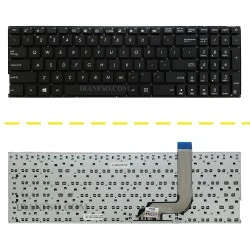 کیبرد لپ تاپ ایسوس VivoBook X542-R542 مشکی-اینترکوچک بدون فریم-به همراه کلید پاور