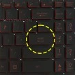 کیبرد لپ تاپ ایسوس TUF Gaming FX505 مشکی-اینترکوچک-بابک لایت-بدون فریم با کلید پاور