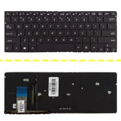 کیبرد لپ تاپ ایسوس ZenBook UX330 مشکی-اینترکوچک-بابک لایت-بدون فریم با کلید پاور