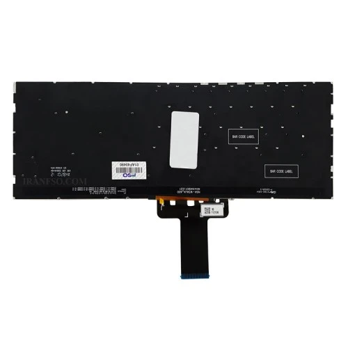 کیبرد لپ تاپ ایسوس VivoBook S433 مشکی-اینترکوچک-بابک لایت-بدون فریم با کلید پاور