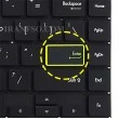 کیبرد لپ تاپ ایسوس VivoBook S433 مشکی-اینترکوچک-بابک لایت-بدون فریم با کلید پاور