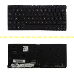 کیبرد لپ تاپ ایسوس ZenBook UX430 مشکی-اینتربزرگ-بابک لایت-بدون فریم