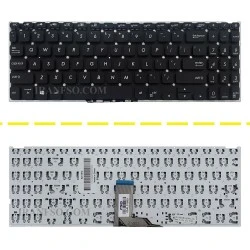 کیبرد لپ تاپ ایسوس VivoBook 15 X512 مشکی-اینترکوچک بدون فریم به همراه کلید پاور
