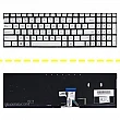 کیبرد لپ تاپ ایسوس ZenBook Flip Q534UX-Q503UA نقره ای-اینترکوچک-بابک لایت-بدون فریم با کلید پاور