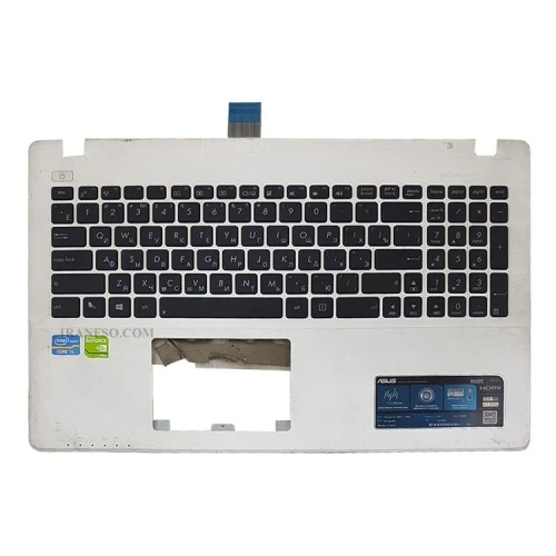 کیبرد لپ تاپ ایسوس X552 مشکی با قاب C سفید اینتر کوچک-دست دوم