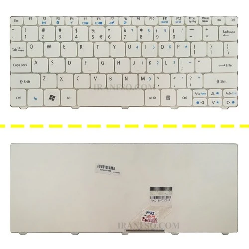کیبرد لپ تاپ ایسر Aspire One 532 سفید