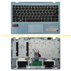 کیبرد لپ تاپ ایسر Aspire V5-122P مشکی-با قاب C آبی