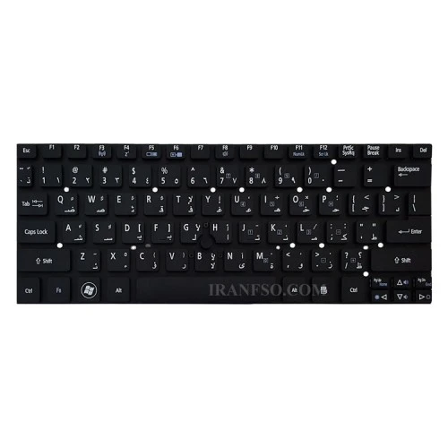 کیبرد لپ تاپ ایسر Iconia W500 مشکی-اینترکوچک باموس بدون فریم