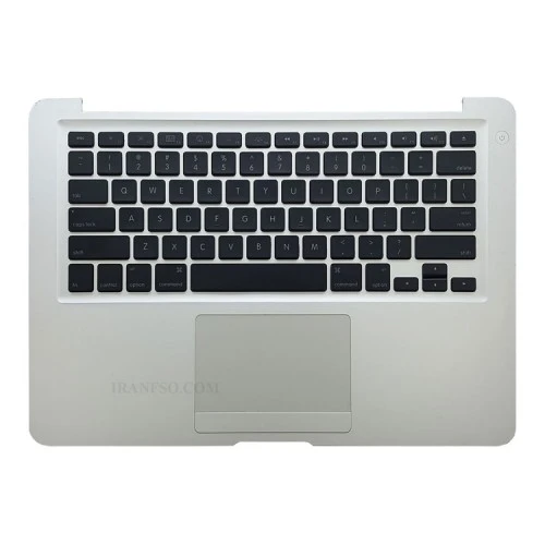 کیبرد لپ تاپ اپل MacBook Air A1237-13 Inch_607-2255-A مشکی با قاب C نقره ای
