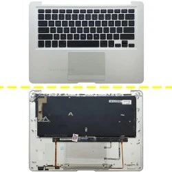 کیبرد لپ تاپ اپل MacBook Air A1237-13 Inch_607-2255-A مشکی با قاب C نقره ای