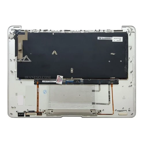 کیبرد لپ تاپ اپل MacBook Air A1237-13 Inch_607-2255-A مشکی با قاب C نقره ای