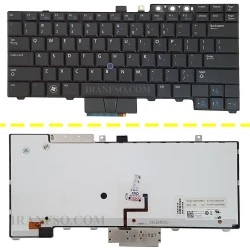 کیبرد لپ تاپ دل Latitude E6400 با موس-با بک لایت