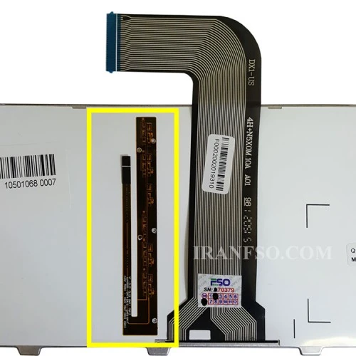 کیبرد لپ تاپ دل XPS L502 Inspiron 5040-5050 Vostro-1540 با بک لایت-با فریم