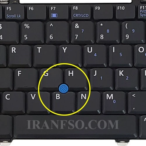 کیبرد لپ تاپ دل Latitude XT مشکی با موس