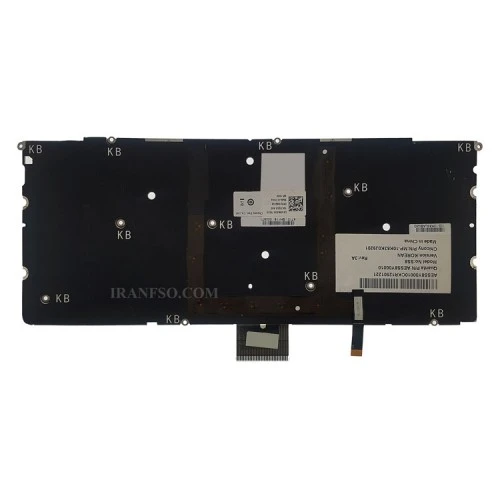 کیبرد لپ تاپ دل XPS 14Z نقره ای-اینتر کوچک بدون فریم