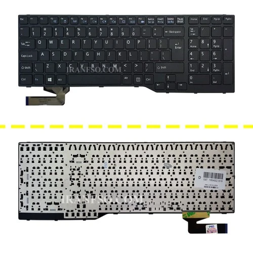 کیبرد لپ تاپ فوجیتسو Lifebook AH544 مشکی-با فریم