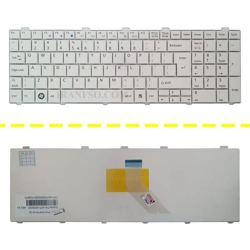 کیبرد لپ تاپ فوجیتسو Lifebook AH530 سفید