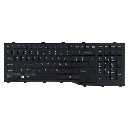 کیبرد لپ تاپ فوجیتسو Lifebook AH532 مشکی-اینتربزرگ با فریم