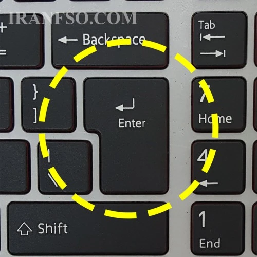کیبرد لپ تاپ فوجیتسو Lifebook AH544 مشکی با موس-با فریم نقره ای