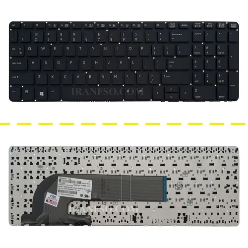 کیبرد لپ تاپ اچ پی Probook 450-G2 مشکی-اینترکوچک بدون فریم