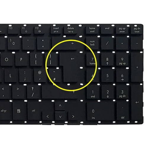 کیبرد لپ تاپ اچ پی ProBook 4510-4710 مشکی-اینتربزرگ بدون فریم