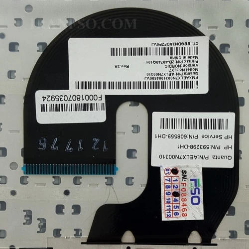 کیبرد لپ تاپ اچ پی Pavilion DV7-4000 مشکی-با فریم