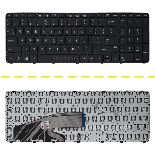 کیبرد لپ تاپ اچ پی Probook 450-G3 مشکی-اینترکوچک بافریم