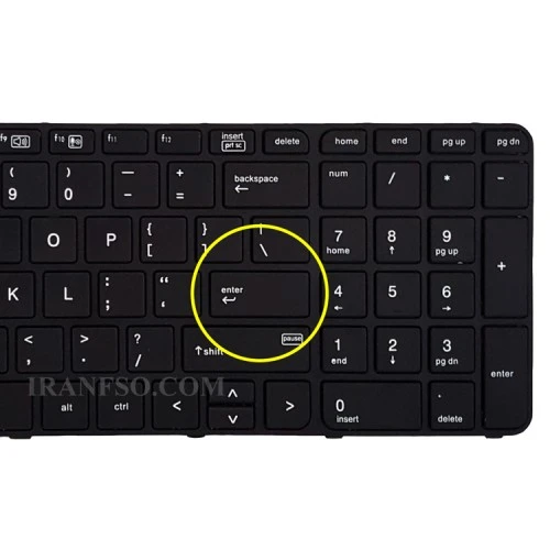کیبرد لپ تاپ اچ پی Probook 450-G3 مشکی-اینترکوچک بافریم