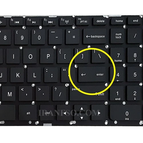 کیبرد لپ تاپ اچ پی ENVY 15-ENVY 17 مشکی اینتر کوچک و بدون فریم