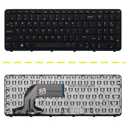 کیبرد لپ تاپ اچ پی ProBook 350-G2 مشکی-اینترکوچک با فریم