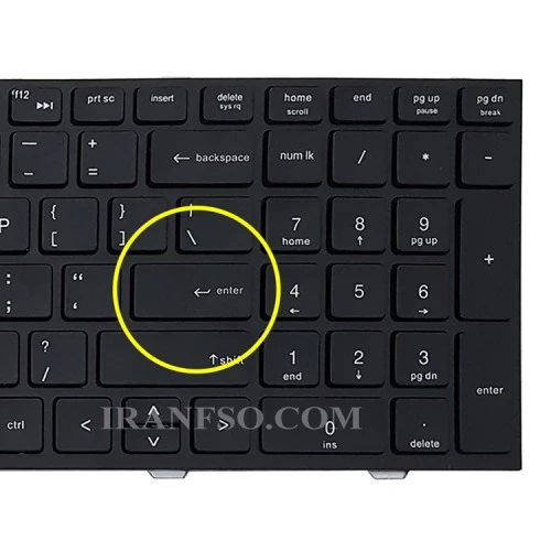 کیبرد لپ تاپ اچ پی ProBook 4540 مشکی-اینترکوچک با فریم