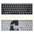 کیبرد لپ تاپ اچ پی EliteBook 8460B-6460B مشکی-بدون موس با فریم نقره ای