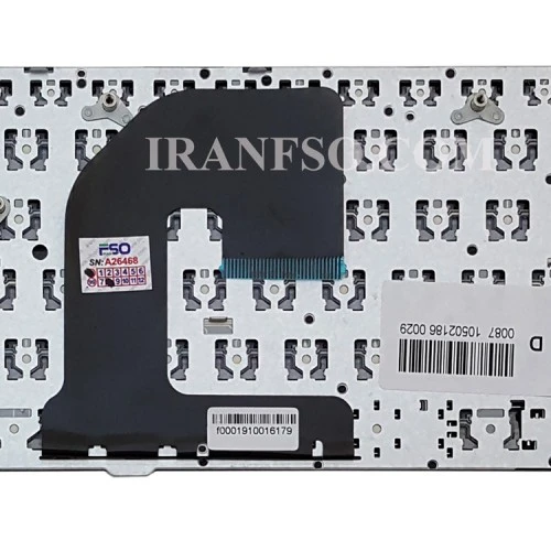 کیبرد لپ تاپ اچ پی EliteBook 8460B-6460B مشکی-بدون موس با فریم نقره ای