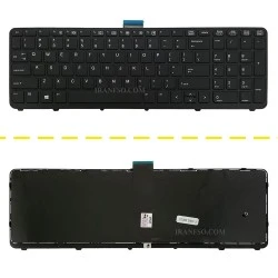 کیبرد لپ تاپ اچ پی ZBook 15-G1_15-G2 مشکی-بدون موس بافریم