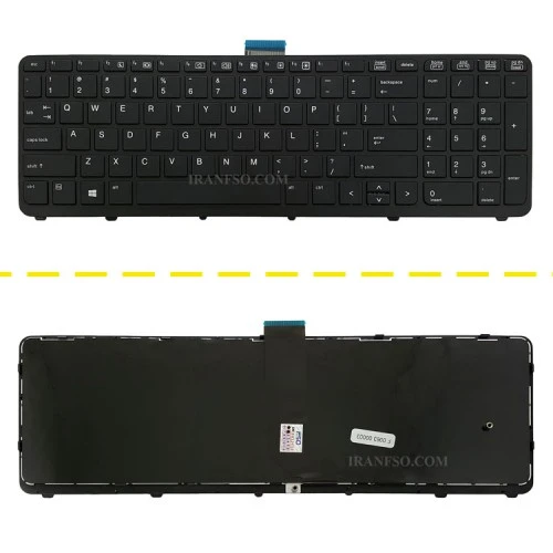کیبرد لپ تاپ اچ پی ZBook 15-G1_15-G2 مشکی-بدون موس بافریم